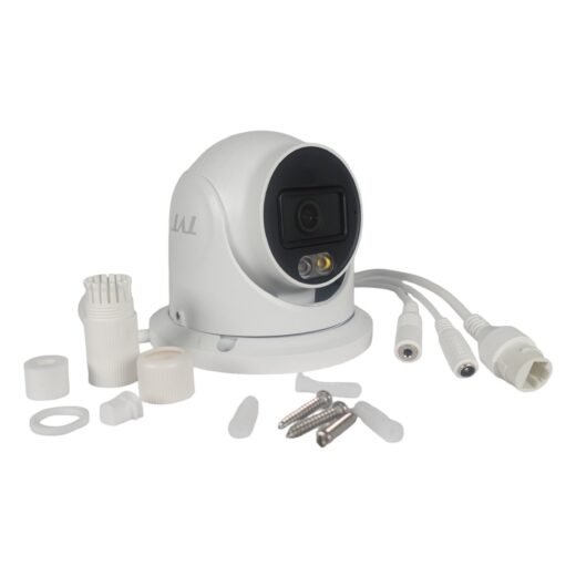 Cámara IP Domo 6MP Marca TVT Color 24/7 Dual Iluminacion, lente 2.8mm, micrófono integrado. A prueba de agua IP67 , modelo: TD-9564S4-C(D/PE/AW2)
