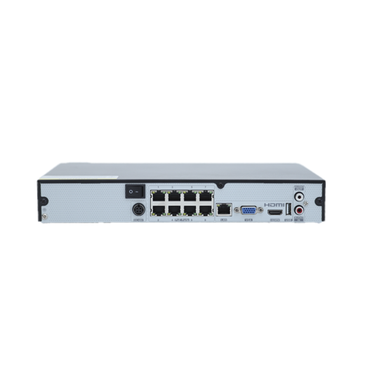 Grabador NVR 8 Puertos PoE hasta 8MP acepta 1 disco duro hasta 10TB modelo TD-3008-xxx
