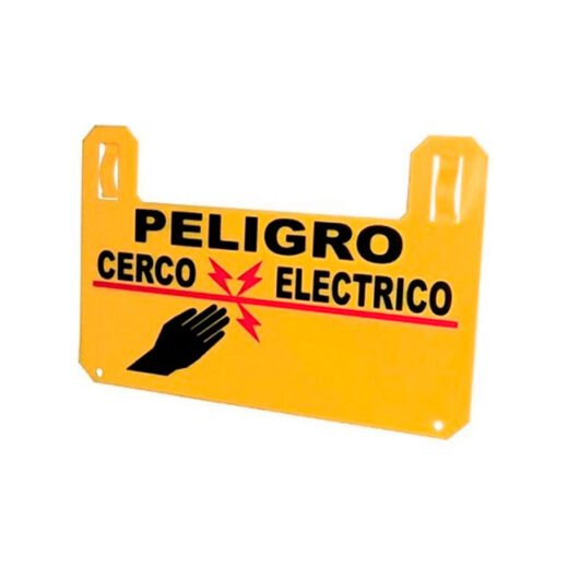 Letrero de advertencia peligro para cerco eléctrico modelo CE-HGLP2