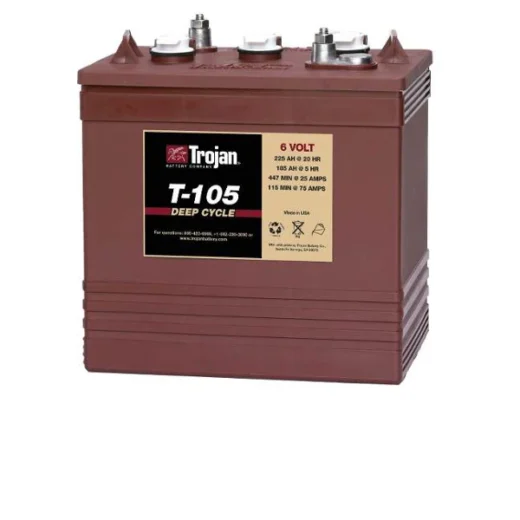 Bateria Trojan Roja (T-105) 6V 225 Amp-Hr