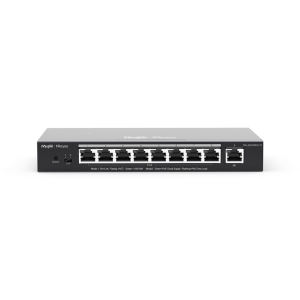Switch PoE 9 puertos gigabit / 8 PoE RG-ES209GC-P manejado por nube inteligente