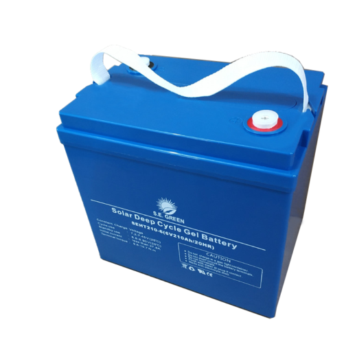 Batería Gel (libre de mantenimiento) S.E Green 6 Voltios 210 Ah