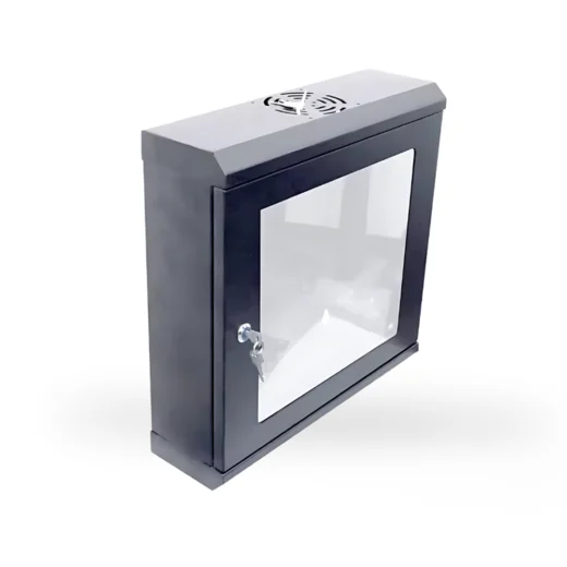 Gabinete 2U DNV DG-W5402-G vertical 140*400 mm, puerta de cristal.