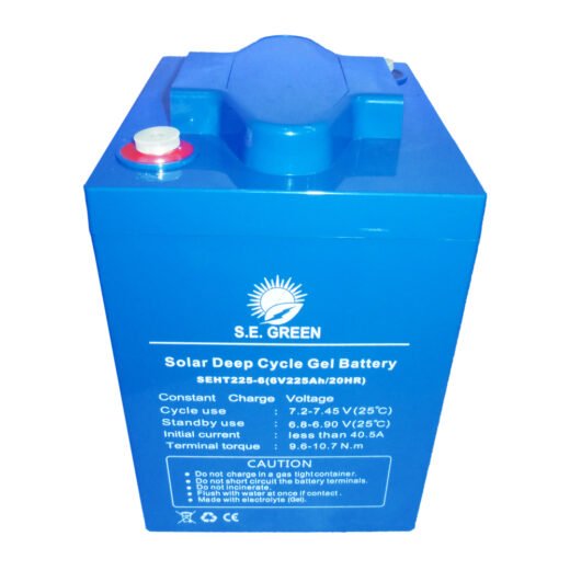 Batería Gel (libre de mantenimiento) S.E Green 6 Voltios 225 Ah