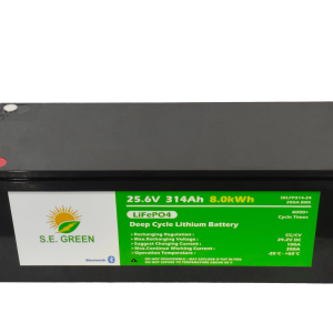 Batería Litio LiFePO4 (libre de mantenimiento) S.E Green 24 Voltios 314 Ah