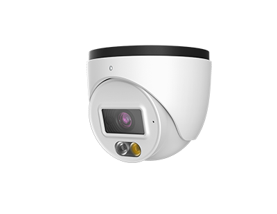 Cámara IP Turret TVT de 4MP con lente fijo y visión nocturna infrarroja para seguridad residencial y empresarial.