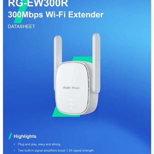 REPETIDOR RG-EW300R WIFI RUIJIE 300MBPS