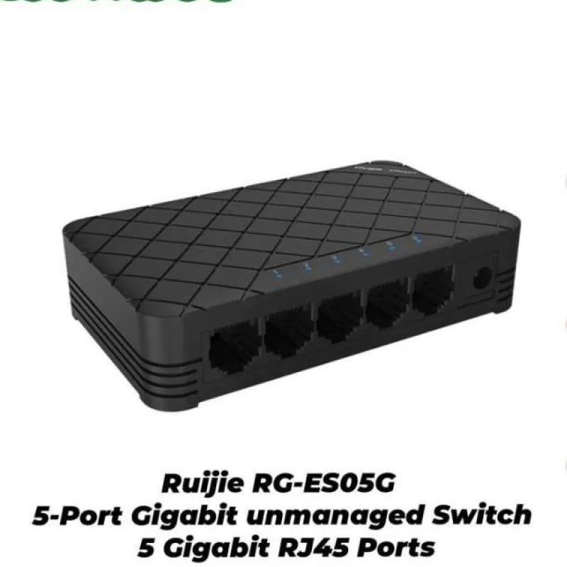 SWITCH RUIJIE 5 PUERTOS GIGABIT PLASTICO RG-ES05G