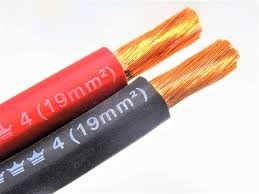 ALAMBRE # 4 AWG  WELDING ROJO/NEGRO