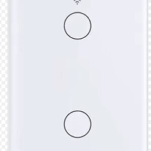 INTERRUPTOR INTELIGENTE WIFI 2 CANALES BLANCO