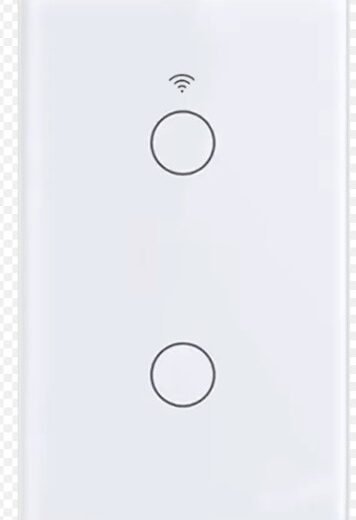 INTERRUPTOR INTELIGENTE WIFI 2 CANALES BLANCO
