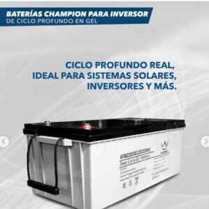 BATERIA CHAMPION GEL 220AH 12V CICLO PROFUNDO