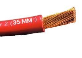 ALAMBRE #2 AWG 35 MM WELDING ROJO (PIE)