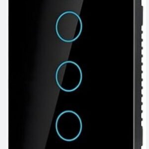 INTERRUPTOR INTELIGENTE WIFI 3 CANALES NEGRO