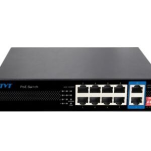 SWITCH TVT 8 POE 10/100+2 UP LINK GIGABIT