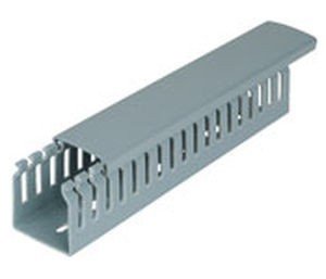 CANALETA PLASTICA GRIS 25X30MM x 1.5 metros largo