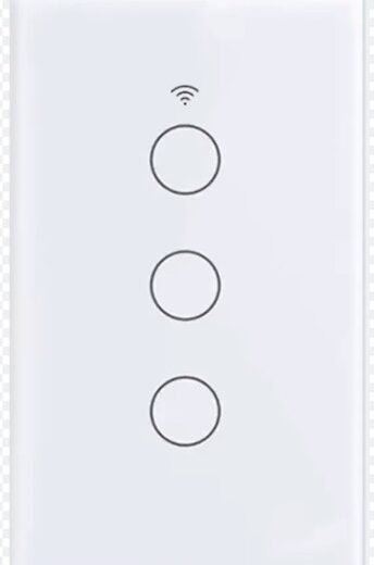 INTERRUPTOR INTELIGENTE WIFI 3 CANALES BLANCO