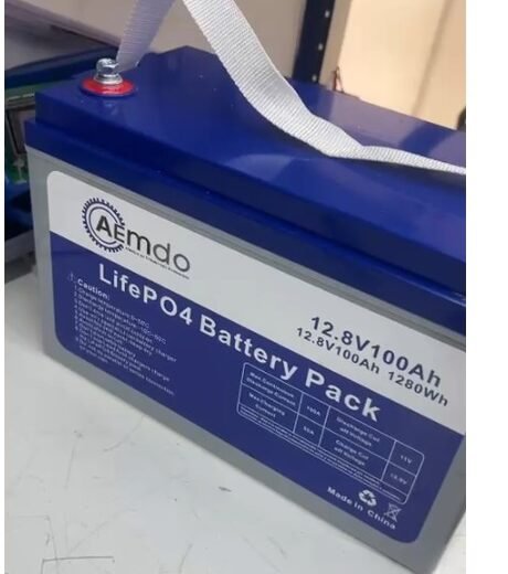BATERIA DE LITIO 12.8V / 100AMP/H LIFEPO4 AEMDO