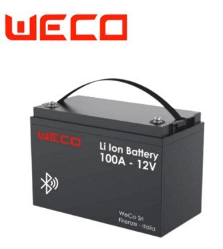 BATERIA DE LITIO 12.8V/100 AMP WECO CON BLUETHOOTH